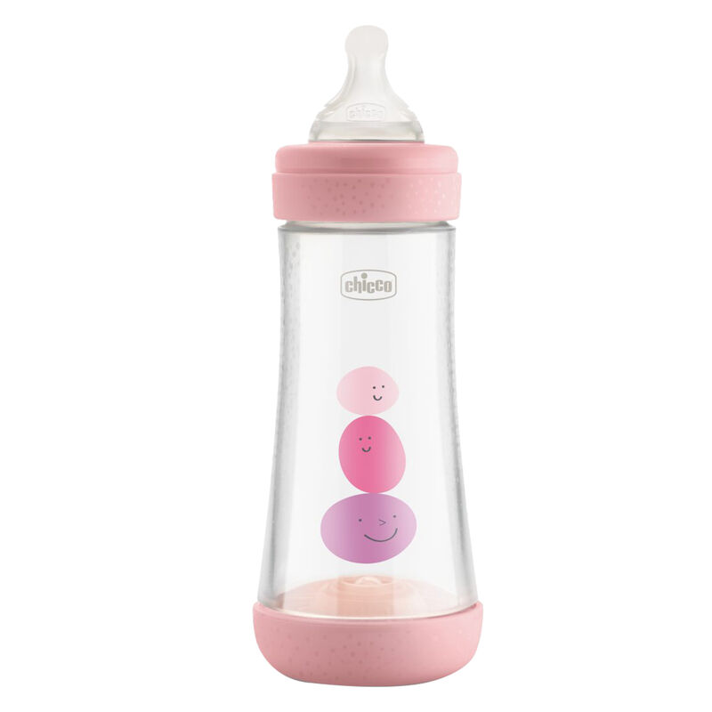 Perfect 5 Feeding Bottle 300ml Pink - Fast Flow image number 0